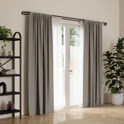 Double tringle à rideaux extensible Midnight