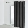 Doublure obscurcissante et thermique à œillets (140x260 cm - Noir)