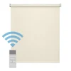 Easydeco - Store Enrouleur motorisé à batterie Blackout- Occultant - Beige - 180 x 190 cm