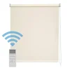 Easydeco - Store Enrouleur motorisé à batterie Translucide (Beige, 90 x 250 cm)