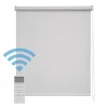 Easydeco - Store Enrouleur motorisé à batterie Translucide (Gris, 180 x 250 cm)