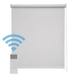 Easydeco - Store Enrouleur motorisé à batterie Translucide (Gris, 180 x 250 cm)