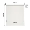 Easydeco - Store Enrouleur motorisé à batterie Screen Premium ( Blanc, 150 x 250 cm)