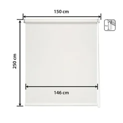 Easydeco - Store Enrouleur motorisé à batterie Screen Premium ( Blanc, 150 x 250 cm)