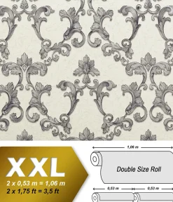 EDEM 9085-27 Papier peint baroque gaufré satiné 10,65 m