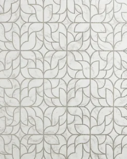EDEM 85074BR35 Papier peint à motifs graphiques légèrement texturé accents métalliques 5,33 m2