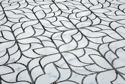 EDEM 85074BR30 Papier peint à motifs graphiques légèrement texturé accents métalliques 5,33 m2