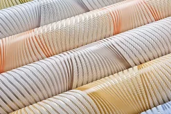 EDEM 85030BR35 Papier peint à rayures légèrement texturé accents métalliques 5,33 m2