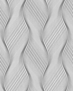 EDEM 85030BR36 Papier peint à rayures légèrement texturé accents métalliques 5,33 m2
