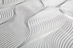 EDEM 85030BR36 Papier peint à rayures légèrement texturé accents métalliques 5,33 m2