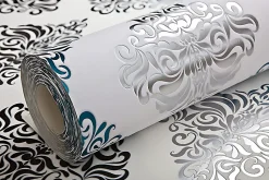 EDEM 85024BR20 Papier peint baroque lisse accents métalliques 5,33 m2