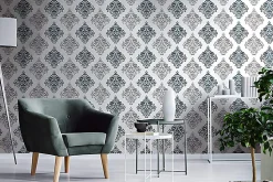 EDEM 85024BR20 Papier peint baroque lisse accents métalliques 5,33 m2
