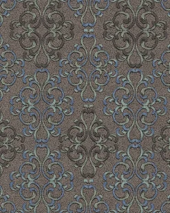 EDEM 85037BR36 Papier peint baroque texturé accents métalliques 5,33 m2