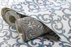 EDEM 85037BR30 Papier peint baroque texturé accents métalliques 5,33 m2