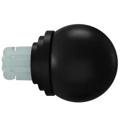 Embout barre à rideaux Araxos GoodHome boule noir mat Ø6 cm