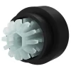 Embout barre à rideaux Araxos bouchon noir mat Ø6 x L.8.9cm GoodHome