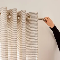 Embout bouchon plat pour barre à rideau Easy-Fit Athens métal gris Ø28mm GoodHome