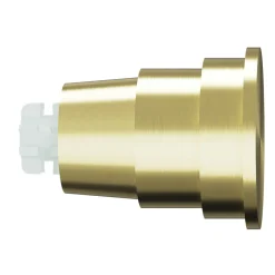 Embout bouchon plat pour barre à rideau Easy-Fit Elasa métal doré Ø19mm GoodHome