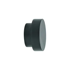 Embout bouchon pour barre à rideau GoodHome 19 mm Araxos noir