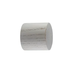 Embout bouchon pour barre à rideau GoodHome 28 mm Chalki blanc