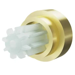 Embout bouchon rond plat pour barre à rideau Easy-Fit Elasa métal doré Ø19mm GoodHome