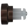 Embout bouchon rond pour barre à rideau Easy-Fit Kozani métal marron Ø19mm GoodHome