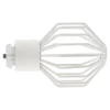 Embout boule cage pour barre à rideau Easy-Fit Anafi métal blanc Ø28mm GoodHome