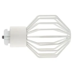 Embout boule cage pour barre à rideau Easy-Fit Anafi métal blanc Ø28mm GoodHome