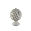 Embout boule décapée pour barre à rideau GoodHome 28 mm Chalki blanc