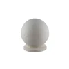 Embout boule pleine pour barre à rideau GoodHome 28 mm Chalki blanc