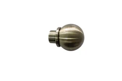 Embout boule pour barre à rideau GoodHome 19 mm Antiki or