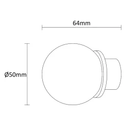 Embout boule pour barre à rideau GoodHome 19 mm Antiki or