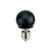 Embout boule pour barre à rideau GoodHome 19 mm Araxos noir