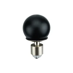 Embout boule pour barre à rideau GoodHome 19 mm Araxos noir