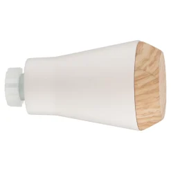 Embout cône bi-matière pour barre à rideau Easy-Fit Anafi métal blanc Ø19mm GoodHome