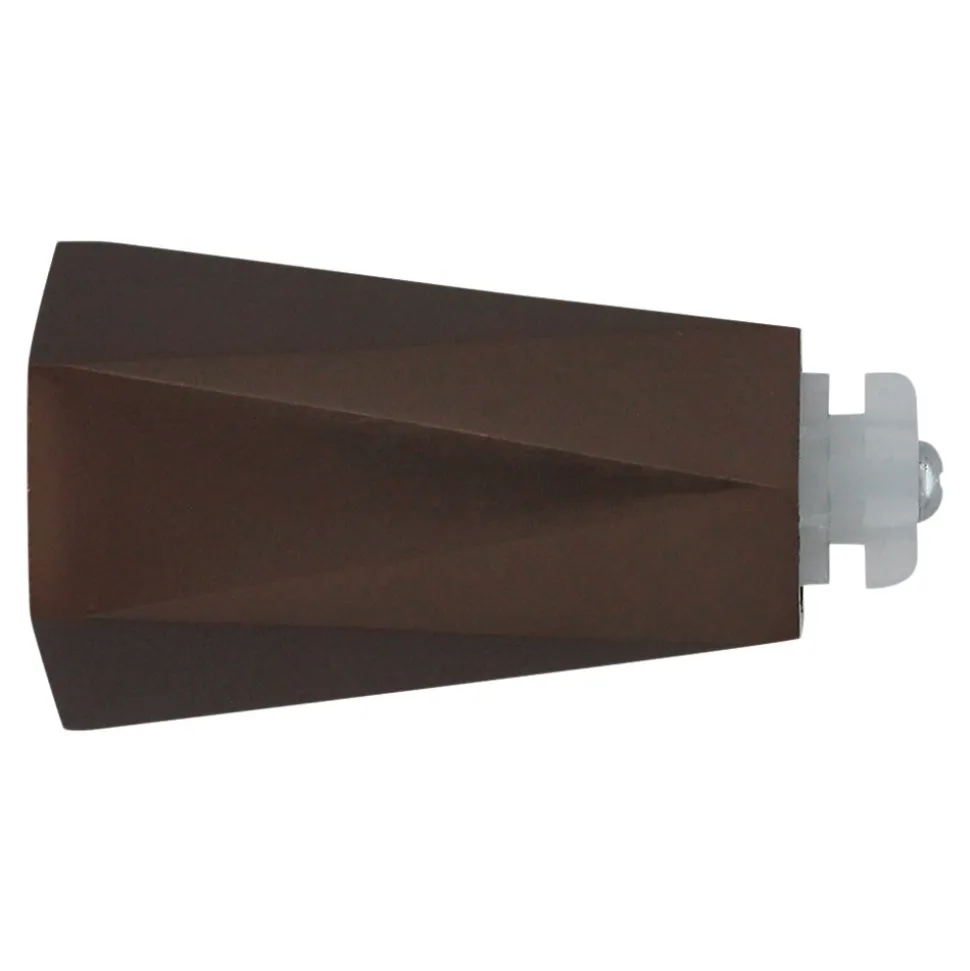 Embout cône pour barre à rideau Easy-Fit Kozani métal marron Ø19mm GoodHome