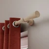 Embout cône pour barre à rideau Symi bois de frêne blanc Ø28mm GoodHome