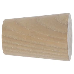 Embout cône pour barre à rideau Symi bois de frêne blanc Ø28mm GoodHome