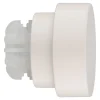 Embout rond plat pour barre à rideau Easy-Fit Anafi métal blanc Ø28mm GoodHome