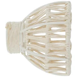 Embout rond pour barre à rideau Symi rotin beige Ø28mm GoodHome