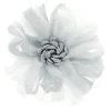 Embrasse à rideaux aimantée 9cm Blanc/Gris - Boulet