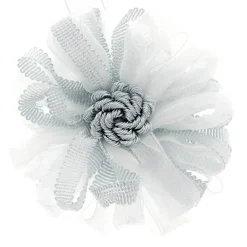 Embrasse à rideaux aimantée 9cm Blanc/Gris - Boulet