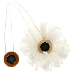 Embrasse à rideaux aimantée 9cm Beige/Crème - Boulet