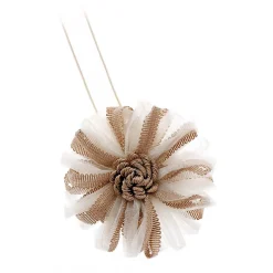 Embrasse à rideaux aimantée 9cm Beige/Taupe - Boulet