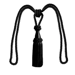 Embrasse à rideaux 70cm Noir - Boulet