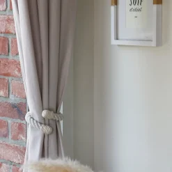 Embrasse à rideaux flexible torsadée beige écru, Madeco Orto