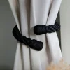 Embrasse à rideaux flexible torsadée noir, Madeco Orto
