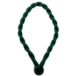 Embrasse à rideaux tressée aimantée 30cm Vert cyprès - Boulet