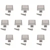 Emuca Lot de 10 boutons pour meubles Ceuta, 31.5x31.5mm, Zamak, Nickel satiné