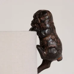 Ensemble 2 suspensions chiens résine 9x6x5cm